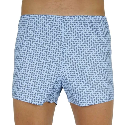 Foltýn Classic men's shorts blue with rectangles