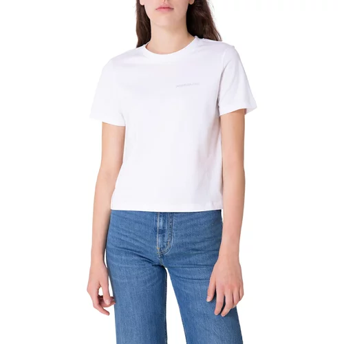 Calvin Klein T-shirt Eo/ Metallic Crop Te, Yaf - Women's