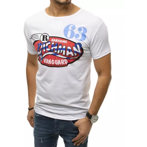 DStreet White RX4422 men's T-shirt with print
