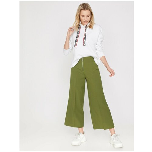 Koton Women's Green Pants Cene