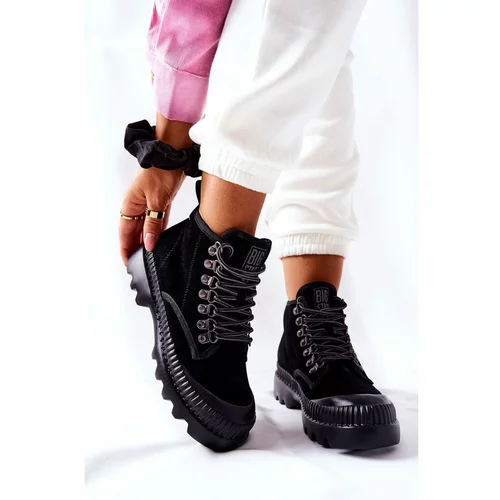 Kesi Leather Trapper Boots Big Star II274363 Black