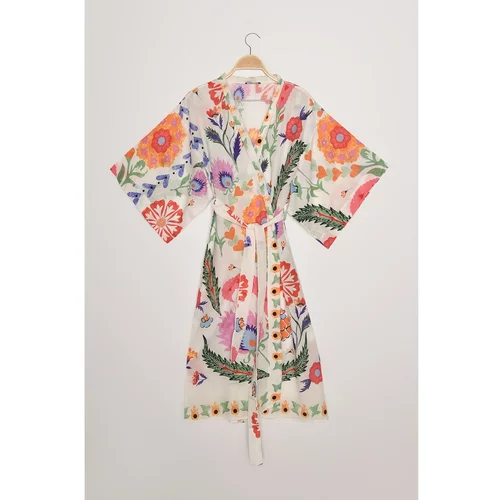 Trendyol Ženski kimono Floral patterned