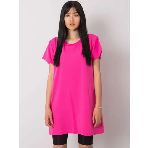 Fashionhunters Dark pink tunic with a Quisha stripe