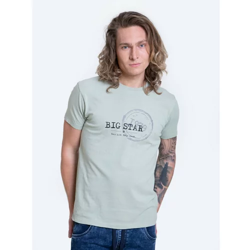 Big Star Man's T-shirt_ss T-shirt 152030 Brak Knitted-301
