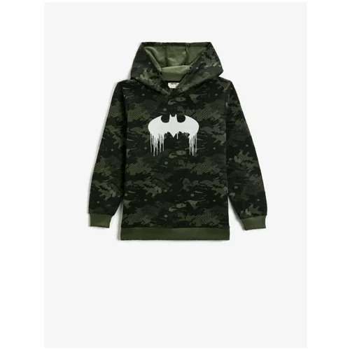 Koton Batman Printed Hoodie Sweatshirt Licensed Cotton