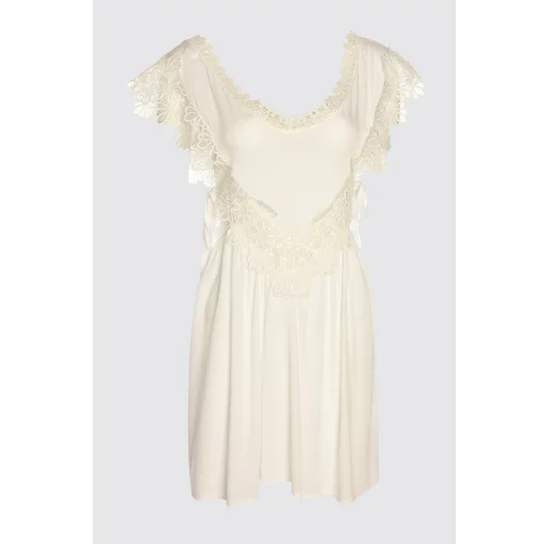 Trendyol White Lace Detailed Beach Dress