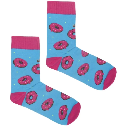 Kabak Unisex's Socks Patterned Donuts Blue