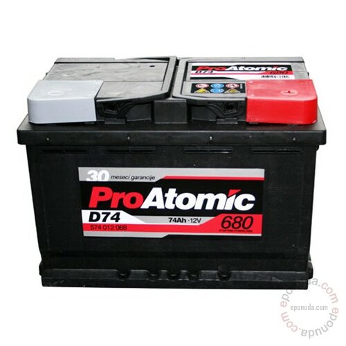 Proatomic 12V 74Ah 680A D+ akumulator Cene
