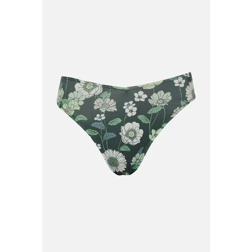 Trendyol Green Floral Pattern Bikini Bottom