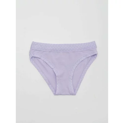 Fashionhunters Women's purple cotton panties