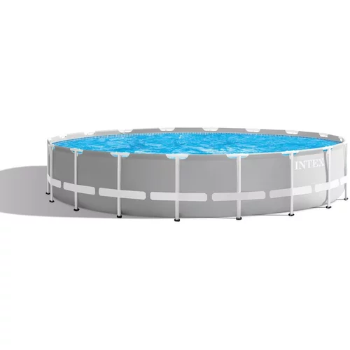 Intex Montažni bazen Intex Prism Frame (Ø x v: 549 x 122 cm, filtrska črpalka: 4.400 l/h, lestev, talna podloga, pokrivalo)