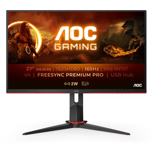 AOC GAMING aoc 27G2SU/BK 27" gaming-monitor 165Hz 1ms mprt freesync premium