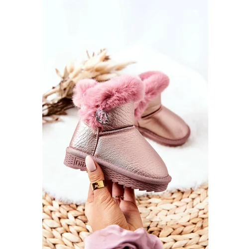 Kesi Fleece-lined Snow Boots Pink Bessie