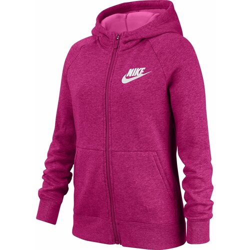 Nike duks za devojčice SPORTSWEAR GIRLS' FULL-ZIP HOODIE pink BV2712 Slike