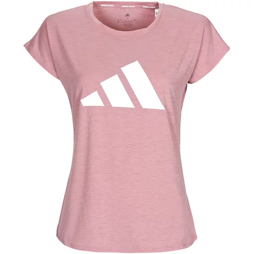 Adidas Majice s kratkimi rokavi TRAIN 3 BAR TEE Rožnata
