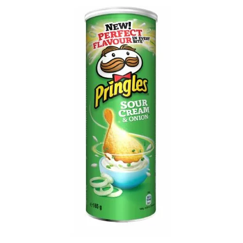 Pringles Čips , kisla smetana in čebula, 165 g