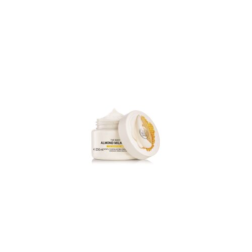 The Body Shop krema za piling tela Almond Milk & Honey Gently Exfoliating Cream Scrub 250 ML Slike