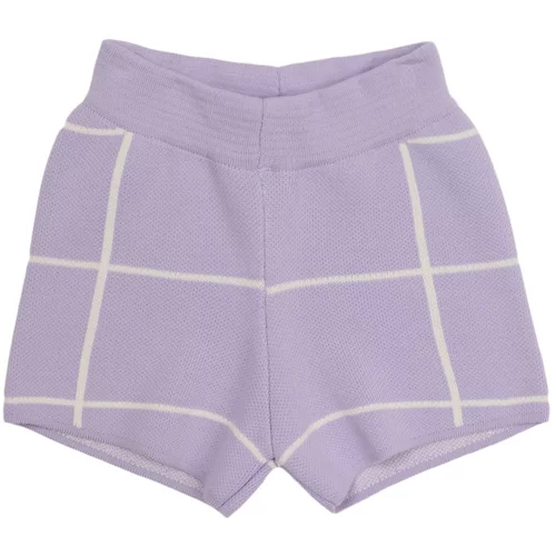 Trendyol Lilac Striped Girl Knitwear Shorts & Bermuda
