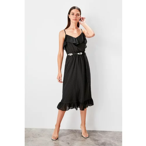 Trendyol Black Lace Detailed dress
