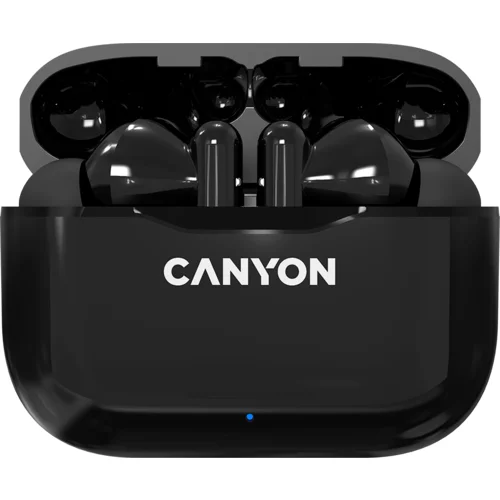 Canyon Canyon TWS-3 Bluetooth headset, with microphone, BT V5.0, Bluetrum AB5376A2, battery EarBud 40mAh*2+Charging Case 300mAh, cable length 0.3m, 62*22*46mm, 0.046kg, Black - CNE-CBTHS3B