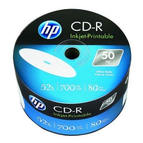 HP CD-R 52X 50PK BULK 700MB/PRINTABLE 69301 disk | ePonuda.com