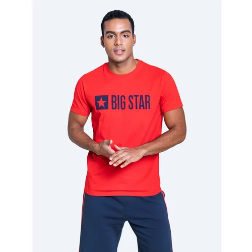 Big Star Man's T-shirt_ss T-shirt 152045 Brak Knitted-603