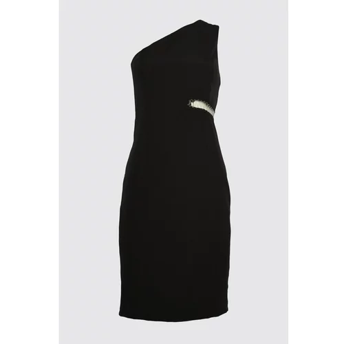 Trendyol Black Accessory Detailed Dress