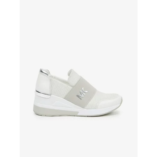 Michael Kors Creamy-White Women's Slip on Sneakers For Gusset Felix - Women