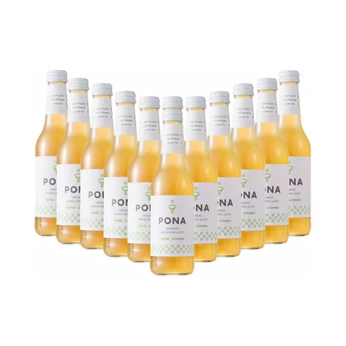 PONA Bio-sadni sok jabolka-limeta - 12 steklenic