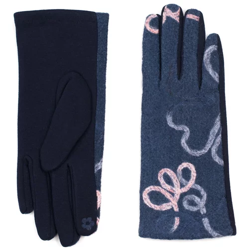 Art of Polo Woman's Gloves rk18411 Navy Blue