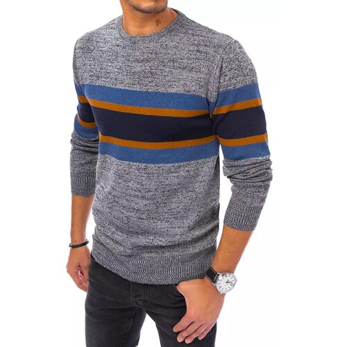 DStreet Light gray men's sweater WX1733 Cene