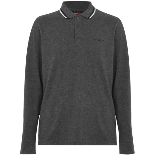 Pierre Cardin Polo majica s dugim rukavima Crna | siva  Cene