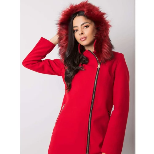Fashionhunters Women's red short coat
