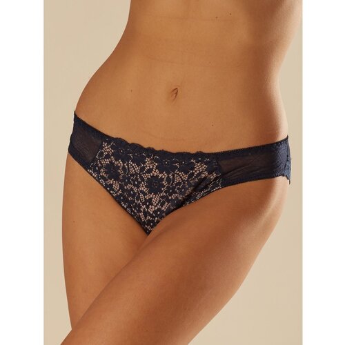 Fashionhunters Elegant lace panties, navy blue