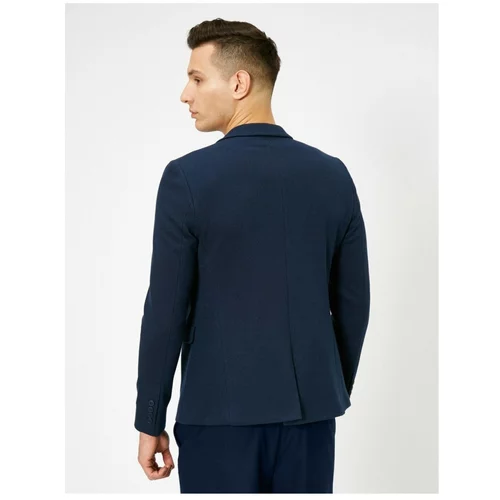 Koton Men's Pocket Detailed Buttoned Blazer Jacket