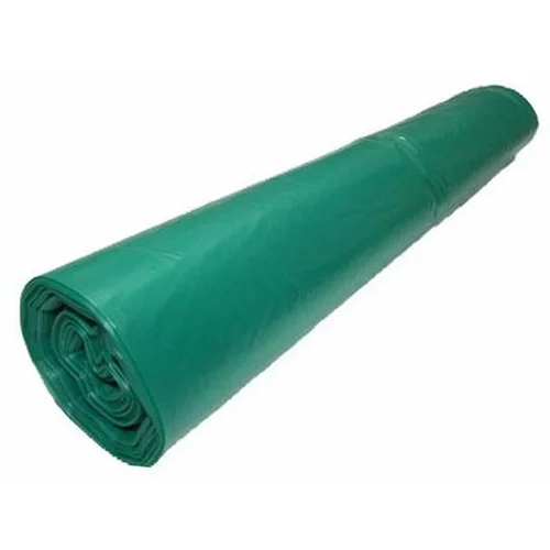  Vrečke za smeti LDPE s trakom, 55 x 60 cm, zelene, močne, 60 L, 10 kosov