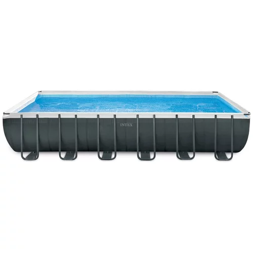 Intex Montažni bazen Intex Ultra Quadra XTR (d 732 x š 366 x v 132 cm, peščeni filter: 6.000 l/h, z lestvijo, zaščitno podlogo in ponjavo)