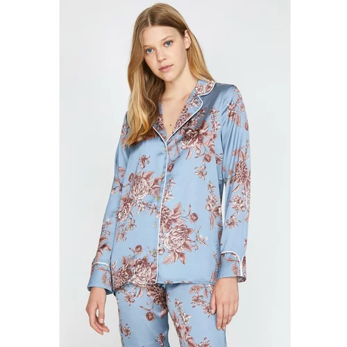 Koton Women's Blue Pajama Top