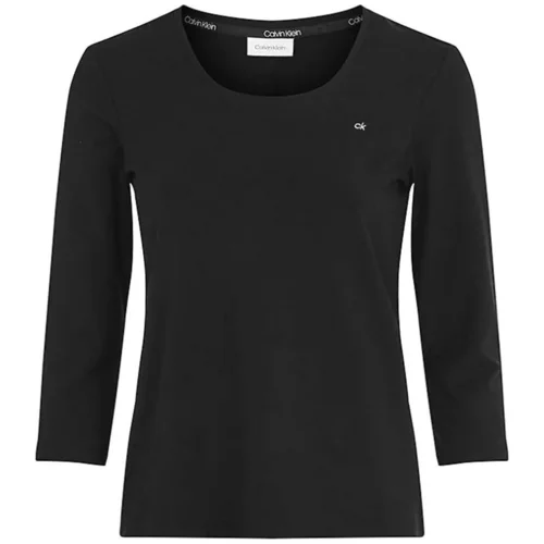 Calvin Klein Jeans Majice s kratkimi rokavi K20K203346 Črna