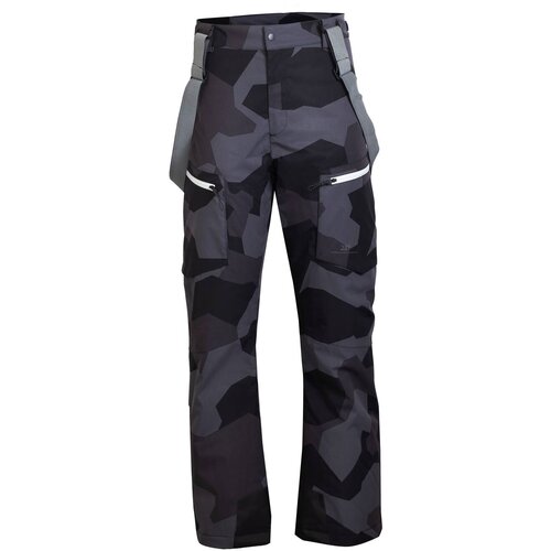 2117 NYHEM ECO men's ski pants, black camouflage pattern