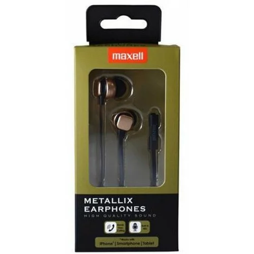 Maxell slušalke METALLIX zlate MA303789