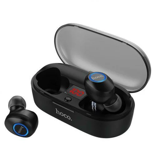 Tws Brezžične bluetooth slušalke earpods z mikrofonom in polnilno postajo 800mAh hoco premium