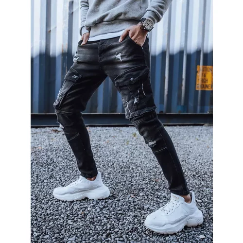 DStreet Men's cargo jeans black UX3259