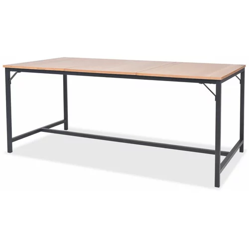 vidaXL Jedilna miza iz jesenovine 180x90x76 cm