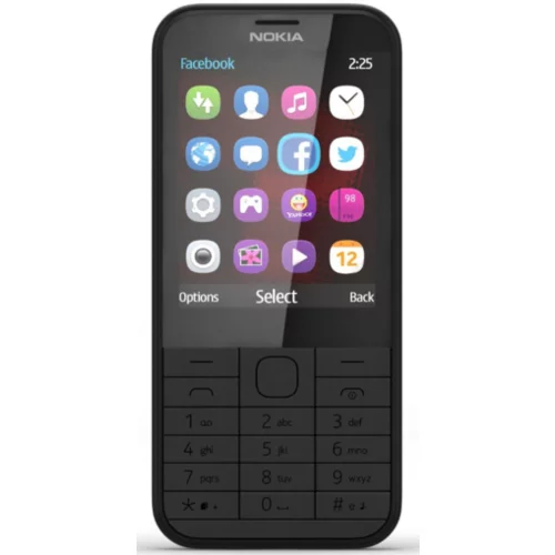 Nokia mobilni telefon 225 4G Črn