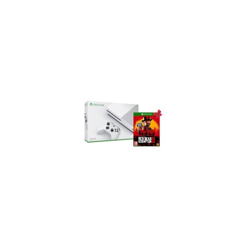 Microsoft XboxOne S konzola 1TB bela+igrica Red Dead Redemption 2 Slike
