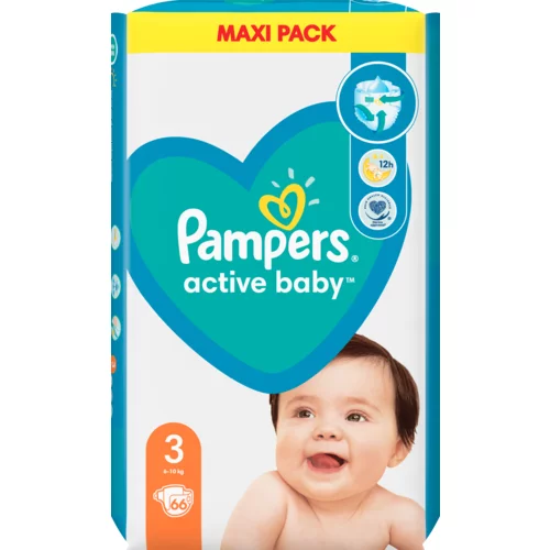 Pampers Plenice Active Baby, vel. 6, za 13–18 kg, 44 kosov