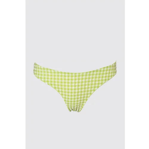 Trendyol Green Textured High Waist Bikini bottom