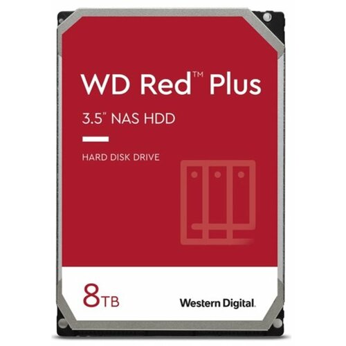 Western Digital SATA III 256MB WD80EFBX Red Plus hard disk Slike