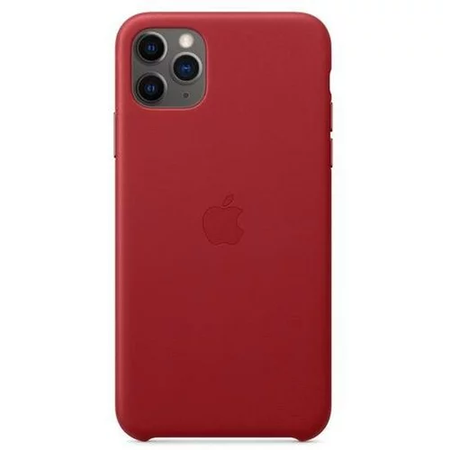 Apple leather case mx0f2zm/a za iphone 11 pro max - original rdeč